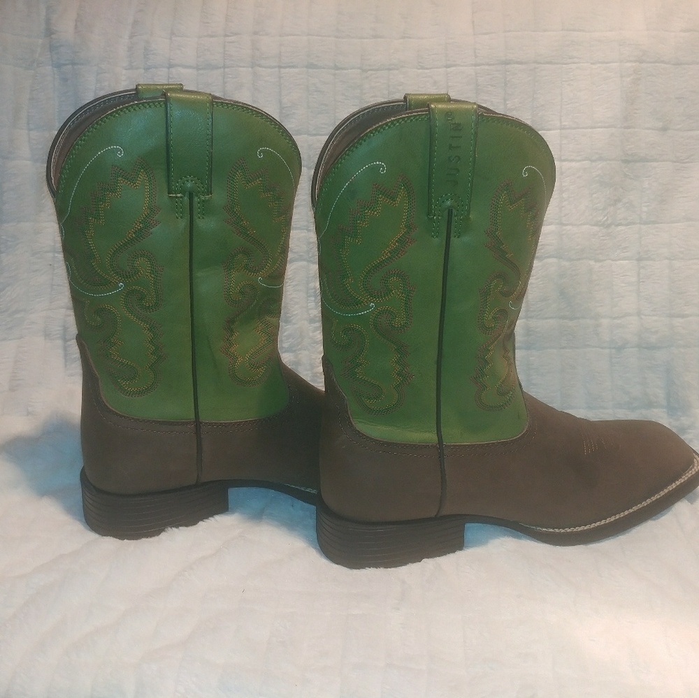 Justin square toe mens boots